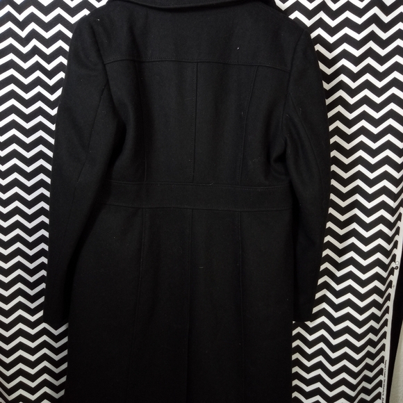 Kenneth Cole women's long wool blend winter pea coat p coat jacket size 10 - cr - Picture 2 of 5